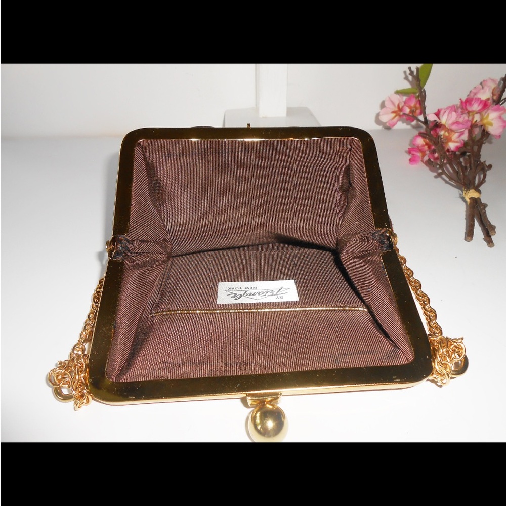 Vintage 60s Brown Suede Handbag, Glamorous Brown Suede Purse, Classic Purse - Picture 5 of 5
